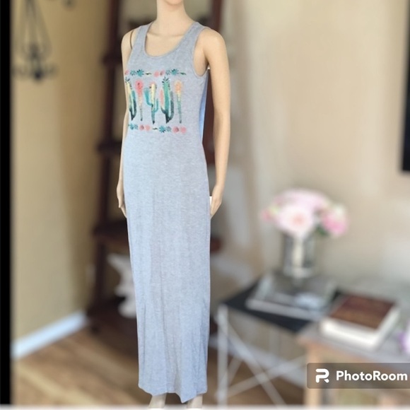 Bojo Maxi Gray Summer Dress - Picture 1 of 4